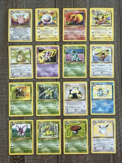 Pokemon TCG Jungle 1st Edition #17-64 Non-Holo Complete Set NM + Empty Pack Set - Image 2