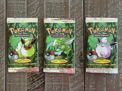 Pokemon TCG Jungle 1st Edition #17-64 Non-Holo Complete Set NM + Empty Pack Set - Image 4