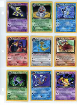 Pokemon Complete Team Rocket 1st Edition Non Holo Cards Set 1999 19-82 Charizard - Image 1
