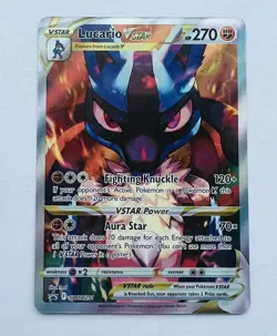 Pokemon TCG Lucario VSTAR SWSH291 SWSH: Sword & Shield Promo Card - Image 1