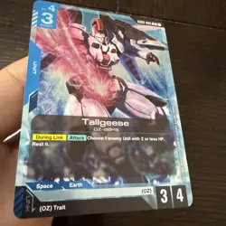 Gundam Card Game Tallgeese GD02-005 Rare Foil English Edition - Image 2