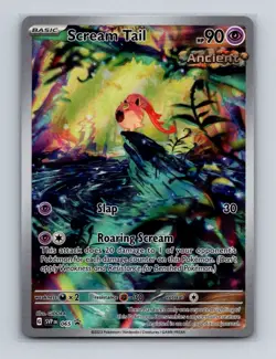 Scream Tail 065 Pokemon Paradox Rift ETB Black Star Promo Card NM+ - Image 1