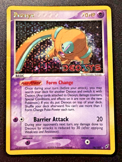 Deoxys 18/107 Defense Forme EX Deoxys Pokemon Card Reverse Holo Foil Rare HP - Image 1