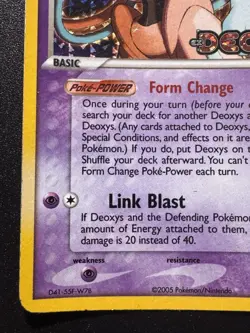 Deoxys 16/107 Normal Forme EX Deoxys Pokemon Card Reverse Holo Foil Rare HP - Image 5