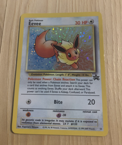 Eevee #11 Black Star Promo (LP) Pokemon Card WOTC 2000 - Image 1
