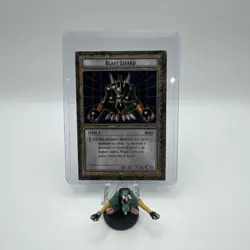 Yugioh Dungeon Dice Monsters DDM Blast Lizard B1-07 Figure & Card Lot English - Image 1
