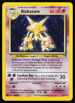 Alakazam 1/110 Holo Rare Legendary Collection Pokemon Card - Image 1