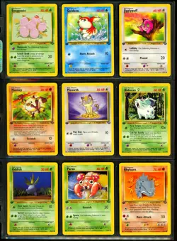 1999 Pokemon 1ST EDITION Jungle Set NEAR COMPLETE Non Holo UNCOMMON COMMON Cards - Image 4
