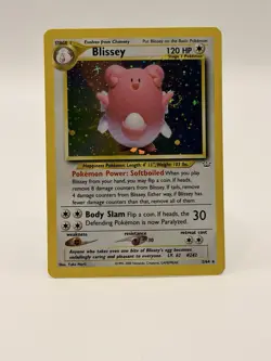 Pokemon TCG Blissey Neo Revelation Holo Rare Card 2/64 - Image 1