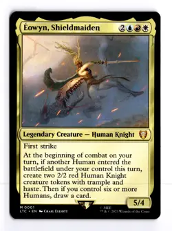 Eowyn, Shieldmaiden 1 Commander: The Lord of the Rings M MTG LP - Image 1
