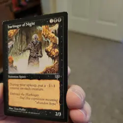 Harbinger of Night - Mirage - Magic the Gathering - LP/NM - Image 3