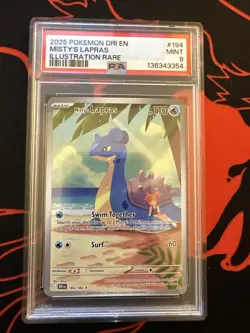 Misty's Lapras 194/182 Sv10: Destined Rivals PSA 9 Pokemon TCG - Image 1