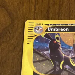 Pokemon TCG Holo Rare Umbreon H29/H32 2003 Aquapolis Holo Swirl [Flaws In Pics] - Image 2