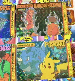 Pokemon Vintage Pocket Monsters Vending HOLO Prism (4x) Stickers 1998 Nintendo - Image 3