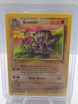Graveler 37/62 - 1999 Pokemon Fossil - WotC Vintage - Light Played - Image 1