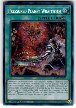 Yugioh! Pressured Planet Wraitsoth - RA02-EN073 - Secret Rare - 1st Edition Near - Image 1