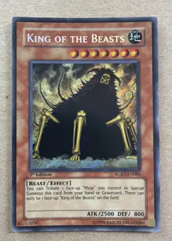King Of The Beasts RGBT-EN086 Secret Rare 1st Edition Yugioh! LP - Image 1