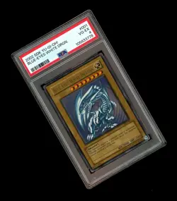 2002 Yu-Gi-Oh! BLUE EYES WHITE DRAGON HOLO SDK-001! PSA 4 GRADED! - Image 1