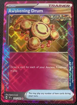 Awakening Drum 141/162 Sv05: Temporal Forces Holo - Pokemon Card - Image 1