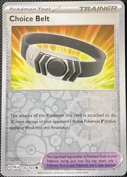 Choice Belt 176/193 Sv02: Paldea Evolved Reverse Holo - Pokemon Card - Image 1