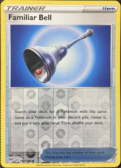 Familiar Bell 161/189 Swsh03: Darkness Ablaze Reverse Holo - Pokemon Card - Image 1