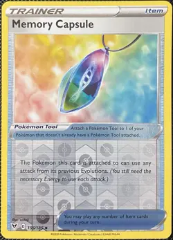 Memory Capsule 155/185 Swsh04: Vivid Voltage Reverse Holo - Pokemon Card - Image 1