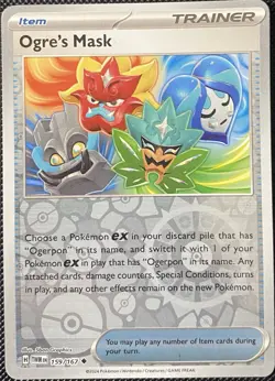 Ogre's Mask 159/167 Sv06: Twilight Masquerade Reverse Holo - Pokemon Card - Image 1