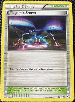 Magnetic Storm 91/106 Flashfire Regular - Pokemon Card - Image 1