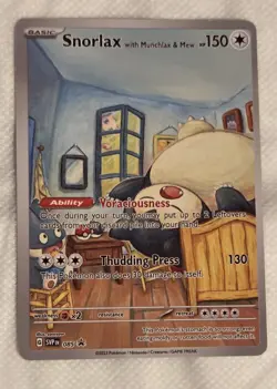 Snorlax with Munchlax & Mew Pokemon x Van Gogh ACG Art Promo Card - NM - Image 1