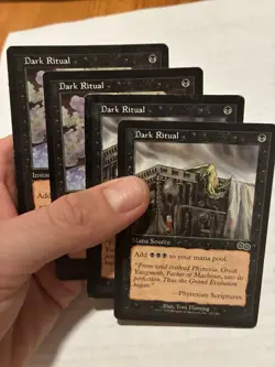 MTG Magic the Gathering Dark Ritual Mercadian Masques MMQ X2 Urza’s Saga X2 - Image 1