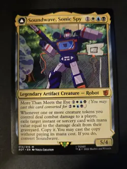 Soundwave, Sonic Spy NM Transformers - The Brothers' War MTG FREE SHIPPING - Image 1