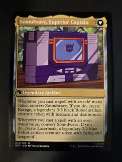 Soundwave, Sonic Spy NM Transformers - The Brothers' War MTG FREE SHIPPING - Image 2