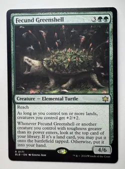 x1 Fecund Greenshell R MTG Bloomburrow M/NM, English - Image 1