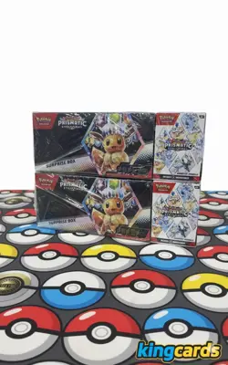 Pokemon Prismatic Evolutions Surprise Box And Booster Bundle Sealed 2 packs!! - Image 1