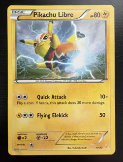 Pokemon Tcg Pikachu Libre 14/30 Trainer Kit Non Holo - Image 1