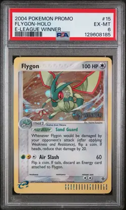 2004 Pokemon Promo Flagon Holo E League Winner 15/97 PSA 6 EX-MT - Image 1