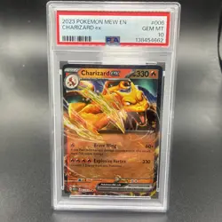Pokemon TCG Charizard EX 006/165 Double Rare Scarlet & Violet 151 PSA 10 - Image 1