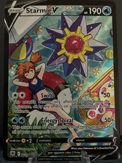 Pokemon TCG Starmie v Astral Radiance Holo Ultra Rare Full Art TG13/TG30 - Image 1