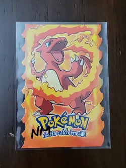 NM! Charmeleon Pokemon Topps Die Cut 5 of 12 Mewtwo Strikes Back Embossed - Image 1