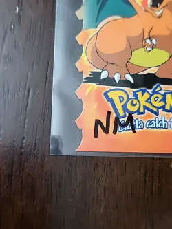 NM! Pokemon 1999 Topps #06 Charizard Die-Cut Parallel Rare 6 of 12 Evolution - Image 2