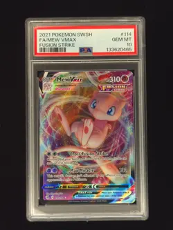 Mew Vmax 114 Pokemon Fusion Strike 2021 PSA 10 🔥🔥🔥 - Image 1