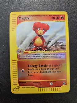Pokemon Expedition Magby Reverse Holo Rare 17/165 NEAR MINT - Image 1