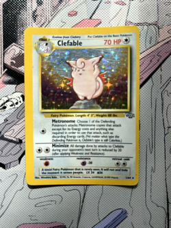 (Holo) Clefable 1/64 Jungle | Sideways Misprint | LP VG | Vintage Pokemon | 1999 - Image 1