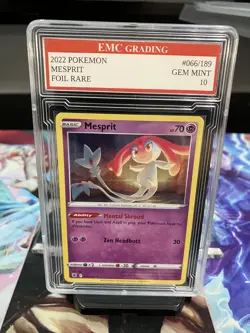 MESPRIT 2025 FOIL #066/189 Pokemon Card GRADED 10 TCG CCG - Image 1