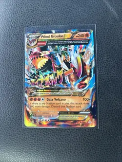 Pokemon TCG Primal Groudon-EX Holo Holo Rare Card Primal Clash 86/160 NM - Image 1