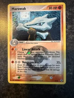 Pokemon Card Marowak 7/112 Fire Red Leaf Green FRLG Reverse Holo Foil NM - Image 1