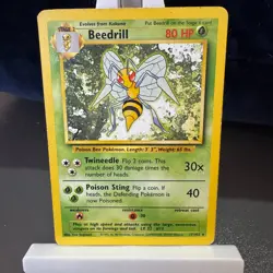 Pokemon Cards: Base Set Rare: Beedrill 17/102 TCG 1999 WOTC Vintage - Image 1