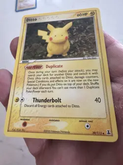 Ditto Pikachu 39/113 Non Holo Delta Species Pokemon Card Very Nice Rare - Image 4