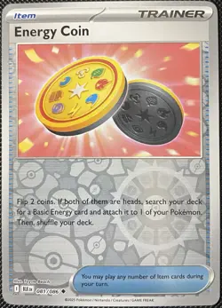 Energy Coin 081/086 Sv: Black Bolt Reverse Holo - Pokemon Card - Image 1