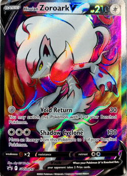 Hisuian Zoroark V SWSH297 SWSH: Sword & Shield Promo Cards Holo - Image 1